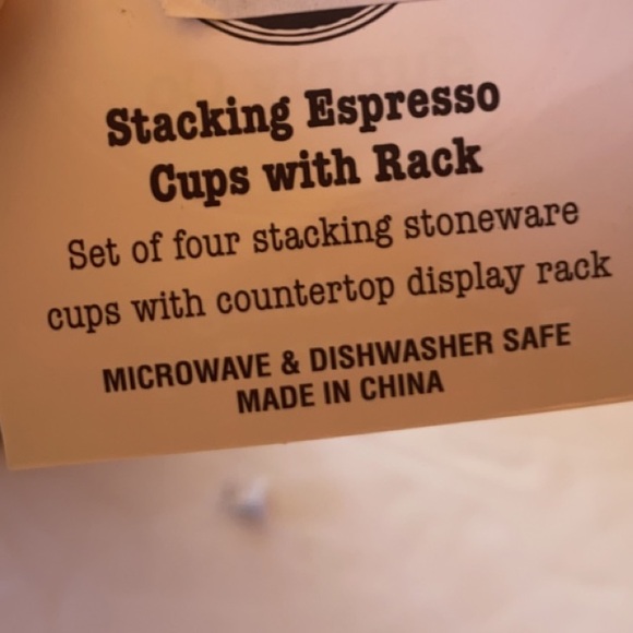 Hot Water 6pc Black and White Espresso Mug Set - Picture 6 of 11